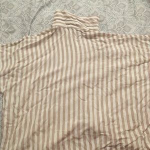 Cropped button down shirt